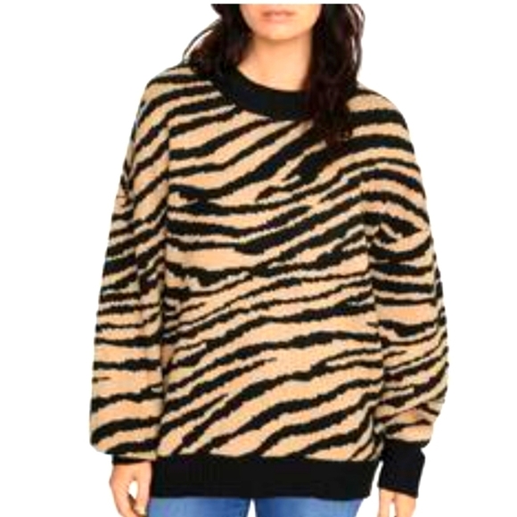 SANCTUARY zebra print long sleeves sweater - Picture 4 of 11